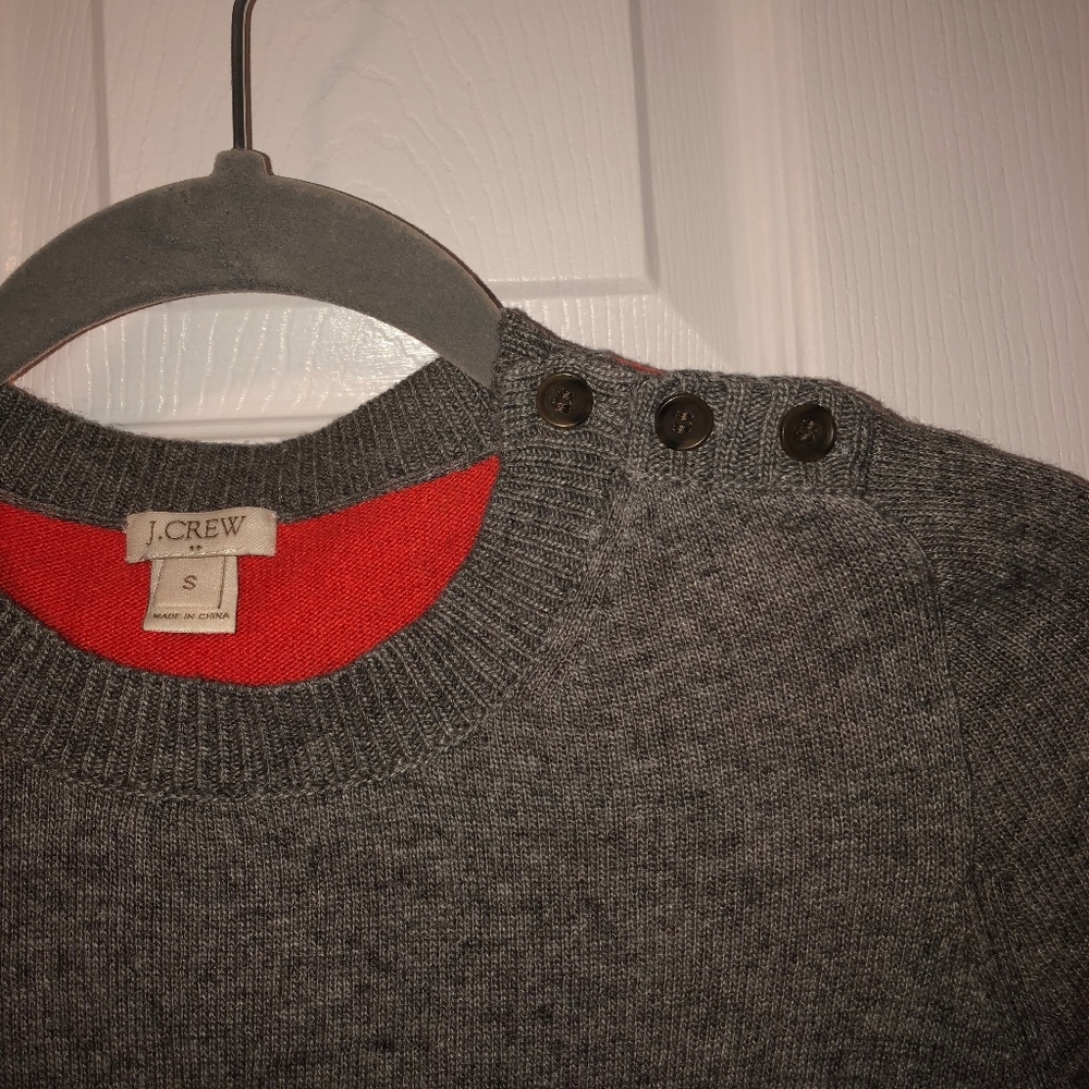 J Crew Factory colorblock elbow patch sweater‎ - Picture 3 of 5